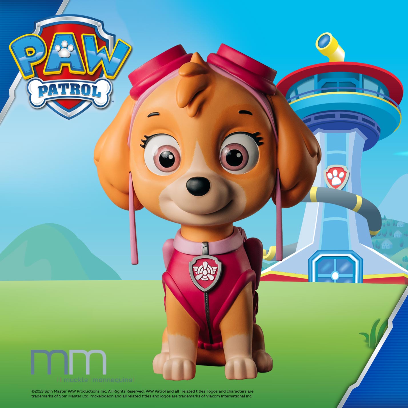 SKYE PAW PATROL LIFESIZE FIGURE Muckle Mannequins GmbH